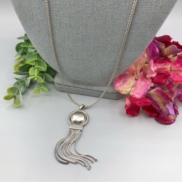 Lucky Brand Jewelry - Lucky Brand Chain Fringe Adjustable Length Pendant Necklace